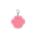 Porte-clés patte de chat rose mignon pendentif sac griffe en silicone accessoire - 07