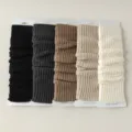 Calentadores de pierna largos de punto de invierno rayas verticales botas térmicas set - Talla Única / Multicolor