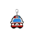Blue medical cartoon PVC keychain with metal lobster clasp, cute nurse gift accessory decor - 06