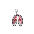Cute anatomical ribcage PVC keychain, creative medical bag charm and trendy gift pendant. - Anatomical Chest