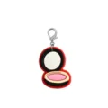Cartoon cosmetische PVC sleutelhanger schattige make-up spiegel tas hanger charme. - Groene en Blauwe Borduring (03)