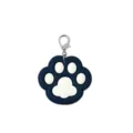 Porte-cles mignon motif empreinte de patte bleue et blanche avec fermoir mousqueton - 10