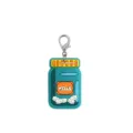 Blue medical cartoon PVC keychain pill bottle pendant cute lobster clasp bag charm - Style 09