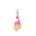 Leuke cartoon nagellak PVC sleutelhanger karabijnhaak tas hanger uniek creatief cadeau - Symmetrisch Zwart (07)