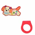 Simpatico cane bassotto PVC anello gomma morbida giocattolo per bambini regalo gioiello - 05