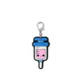 Cute cartoon syringe PVC keychain soft rubber bag charm with pink liquid nurse gift pendant - 12