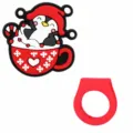 Noël Pingouin Bague Souple PVC DIY Enfants Dessin Animé Bijoux Cadeau Mignon Enfant - Couleur 06