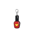 Leuke PVC nagellak fles sleutelhanger met rode hart bedel voor tas rugzak hanger - 15