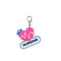 Nurse PVC soft rubber keychain medical theme bag pendant keyring charm lobster clasp accessory - 18