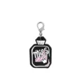 Leuke parfumfles PVC sleutelhanger met karabijnhaak, ideale tasversiering en leuk cadeau. - 17
