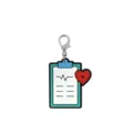 Medical clipboard silicone keychain cute nurse bag charm doctor gift pendant accessory - 16