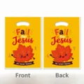 Thanksgiving Party Favor Bag Autumn Maple Leaf Plastic Handle Bag for Candy Snacks Packaging - Printed / 10 Pieces/Pack (18*25cm)