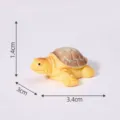 Miniature ceramic sea turtle figurine for DIY aquarium landscaping and micro landscape decor. - 9# Flatback Sea Turtle