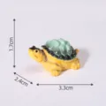 Mini simulation turtle figurine aquarium fish tank landscaping micro landscape ornament decoration - 10# Burmese Star Tortoise