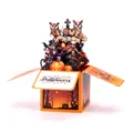 Halloween 3D pop-up greeting card box paper carving holiday festival gift detail view - Halloween D / Orange
