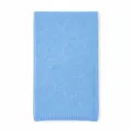 Sciarpa in maglia azzurra, morbido scaldacollo invernale caldo, accessorio moda tinta unita. - Celeste
