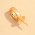 Vista dettagliata in argento sterling 925 chiusura pendente satinata perni fai da te. - Fibbia ad ardiglione opaca (SK223) / Taglia L / Oro