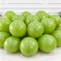 Retro green latex balloons thick macaron party decoration for birthday wedding festival decor - 100pcs Pack / Olive Green