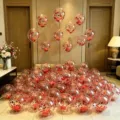 Thickened red confetti balloons for wedding and romantic proposal party decoration set. - 12 Inch Red Sequin (Approx 10 Pieces)