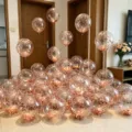 Transparent rose gold confetti balloons for wedding party decoration romantic atmosphere setup - 12 Inch Rose Gold Sequin (Approx 10 Pieces)