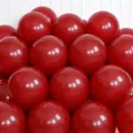 Thickened red latex balloons standard round balloons for party wedding decoration - Matte Pomegranate Red