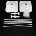 Balloon arch stand kit with bases poles and rings for wedding birthday party decoration. - 8-Section Balloon Arch Stand (Balloons Sold Separately)