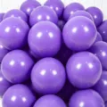 Matte purple latex balloons for party decoration, wedding proposal, and birthday celebration setup. - Matte Purple