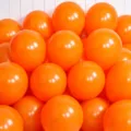 Thickened latex balloons orange round balloons shiny finish party wedding decoration SKU - Matte Orange