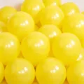 Thickened latex yellow balloons bulk pack matte round balloons for party decoration - Matte Yellow