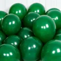 Dark green latex balloons, thick standard round balloon for party wedding proposal decoration. - Dark Green