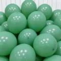 Matte latex balloons sage green thick standard round balloons for party wedding decor setup - Vintage Green