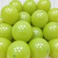 Thickened latex balloons round shiny green balloons for party wedding birthday decoration supplies - Olive Green