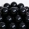 Thickened latex balloon matte black round balloon for party wedding proposal decoration decor - Matte Black