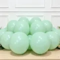 Ensemble de ballons en latex vert pour décoration de fête, anniversaire et événement. - Vert macaron