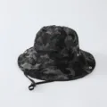 Chapeau bob camouflage usé pour enfants, style rétro japonais avec cordon de serrage réglable. - 50-52cm / Chapeau d'Escalade