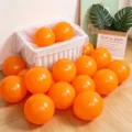 Orange latex balloons for birthday party, Halloween, wedding and event decoration supplies. - 10" / Orange