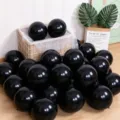 Thickened black balloons for birthday party Halloween decoration event scene layout supplies. - 10" / Black