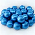 Metallic blue balloons bulk set for birthday party decorations and festive event supplies. - 10 Inch 100 Pcs Pack / Metallic Blue