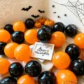 Halloween μαύρο πορτοκαλί μπαλόνι σετ πάρτι διακόσμηση μαγαζί τάξη ατμόσφαιρα τρόμου - 100 Τεμάχια/Πακέτο / Μαύρο και Πορτοκαλί