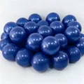 Dark blue party balloons set for birthday decorations, glossy surface, premium quality. - 10 Inch 100 Pcs Pack / Midnight Blue