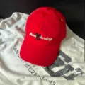 Koreanischer Stil Buchstaben bestickte schnelltrocknende Baseballkappe Sonnenschutz für Damen - Alter 3-8 (Kopfumfang 49-53cm) / Rot