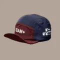 Kinder Farblock Baseballcap mit weichem Schirm, leichtere Sommersonnenhut für Jungen. - 3-10 Jahre (Kopf 49-54cm) / Weinrot/Marineblau