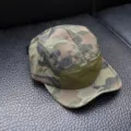 Kinder Vintage Camo kurze Krempe schnelltrocknende Baseball Cap Sommer Outdoor Stil - 3-8 Jahre (Kopfumfang 50-54cm) / Armeegrün