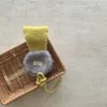 Kinder Plüsch Ohrenschützer Winter Farbabblockung Sherpa Ohrenwärmer Jungen Mädchen fluffig - 3-9 Jahre (Nur als Referenz) / Gelb