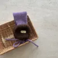 Kinder Winter warme Ohrenschuetzer Detailansicht, Pluesch und Strick flauschig Design, kuschelig. - 3-9 Jahre (Nur als Referenz) / Lila