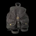 Zaino casual in denim scuro da donna, elegante borsa vintage per scuola e viaggi quotidiani. - Borsa Singola / Nero
