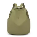 Lightweight nylon women's backpack for casual travel, large daily school book bag green - 30x12x40cm / Pine Green