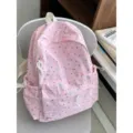 Zaino scolastico con stampa stella rosa grande capacità zaino casual da viaggio per ragazze - Taglia L / Rosa