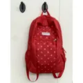 Zaino scolastico a pois rossi zaino da viaggio casual leggero borsa per computer - Rosso
