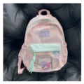 Sac a dos ita rose avec fenetre transparente et noeud mignon kawaii grand format - Sac Seul Sans Accessoires / S / Rose